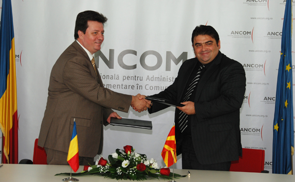 Memorandum de Înţelegere cu Agenţia pentru Comunicaţii Electronice din Republica Macedonia