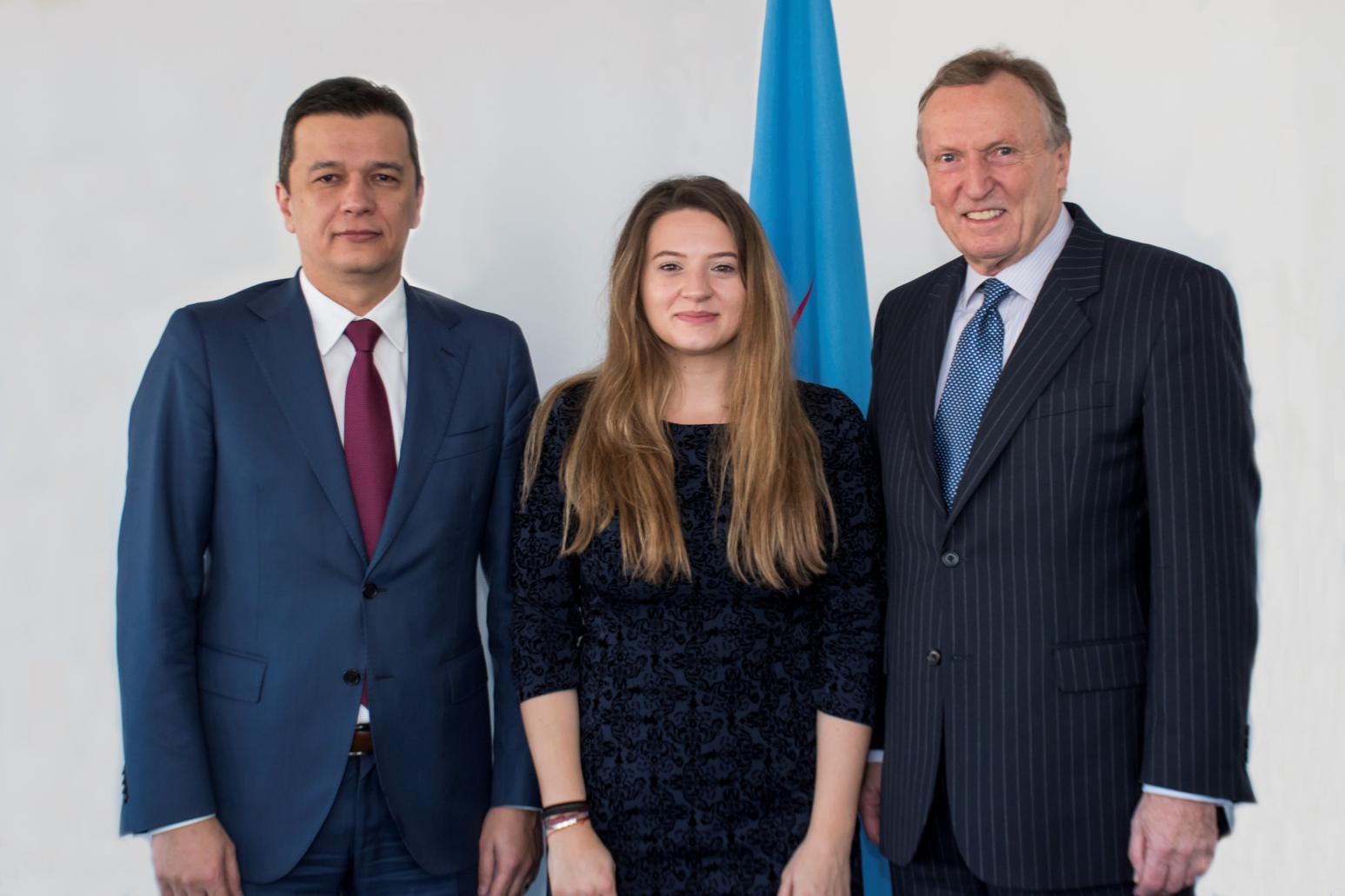 Preşedintele ANCOM, Sorin Grindeanu, alături de Secretarul General Adjunct al UIT, Malcolm Johnson